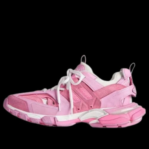 Balenciaga Track Mesh Suede Sneakers Pink (Women's)
