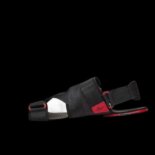 Skechers Velcro Outdoor Breathable Beach Sports Black Red Sandals