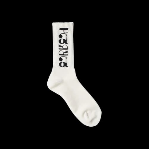 Parra Tokyo Logo Crew Socks 'White'