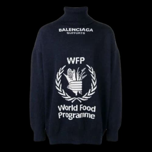 Balenciaga x World Food Programme Jumper 'Navy White'