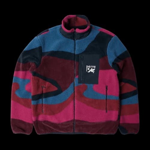 Parra Full FTP Booster Polar Fleece Jacket 'Red'