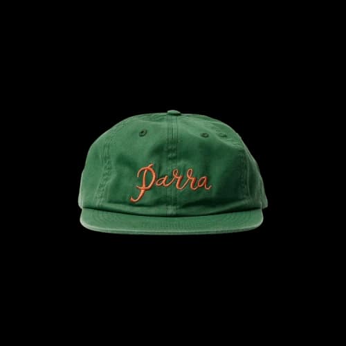 Parra Scripted 6 Panel Hat 'Green'