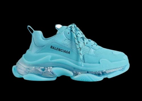 Balenciaga Triple S Clear Sole Turquoise (Women's)