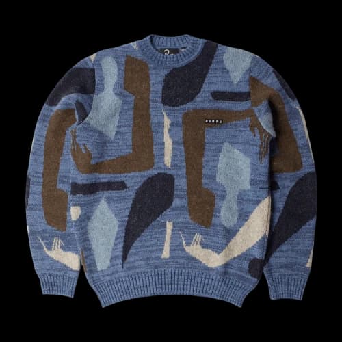 Parra Detached Knitting Pullover 'Blue'