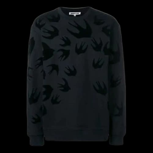 Alexander McQueen Pattern Printing Long Sleeves Round Neck Sweatshirt 'Black'