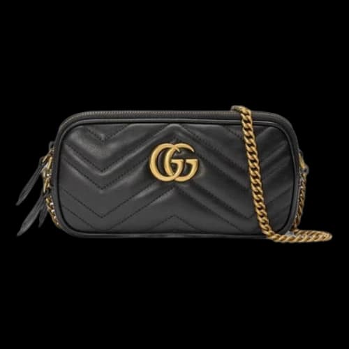 Gucci GG Marmont Shoulder Bag Mini Black (Women's)