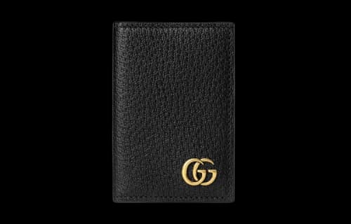 Gucci GG Marmont Card Case 'Black Gold'