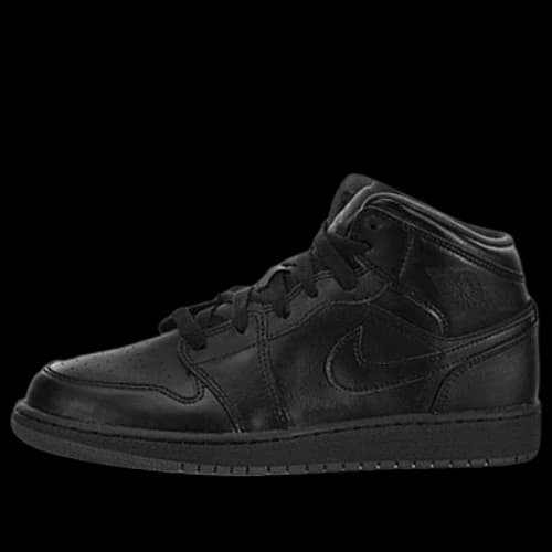 (GS) Air Jordan 1 Retro Mid 'Triple Black'
