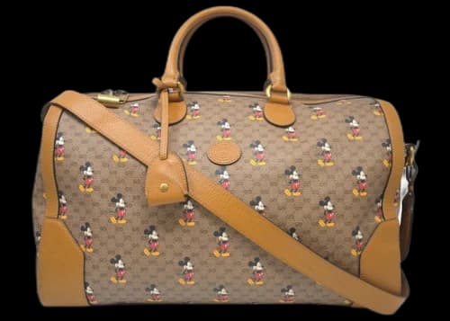 Gucci x Disney Monogram Duffle Travel Bag Beige/Ebony