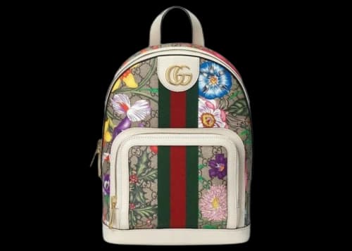 Gucci Ophidia Flora Backpack White