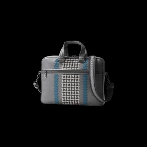 Bottega Veneta Briefcase Intrecciato Leather Business Bag 'Grey'
