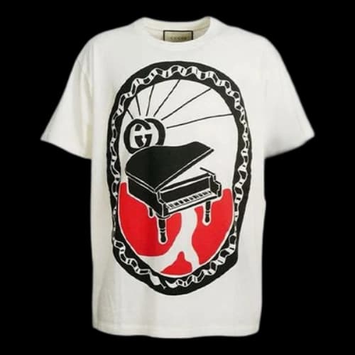 Gucci Printing Short Sleeve White