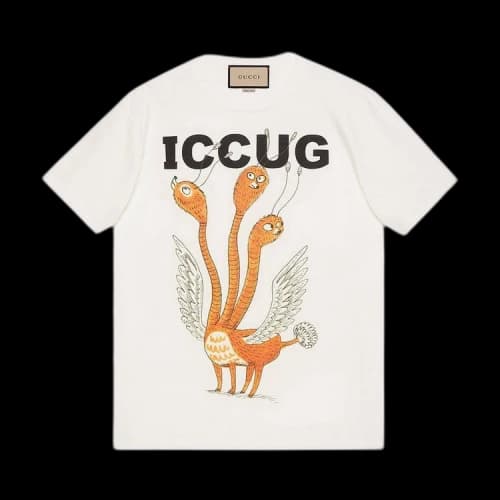 Gucci Freya Hartas Iccug Print T-Shirt 'Sunlight'