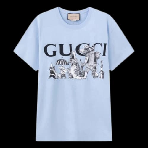 Gucci x HIGUCHI YUKO Short Sleeve T-Shirt 'Blue'