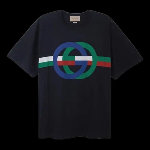 Gucci Round GG Print Cotton T-Shirt 'Black'