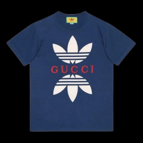 Gucci x adidas Cotton Jersey T-Shirt 'Cobalt Blue'