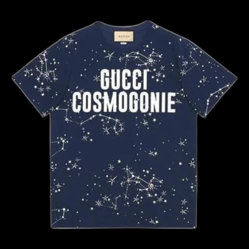 Gucci 'Cruise 2023 Gucci Cosmogonie' Cotton Jersey T-Shirt 'Blue'