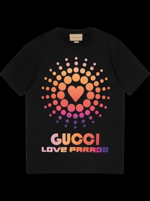 Gucci Graphic-Print T-shirt Black/Multi