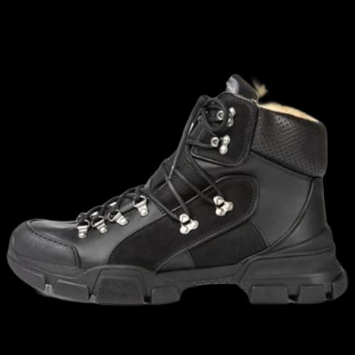 Gucci Flashtrek High-top With Wool 'Black'