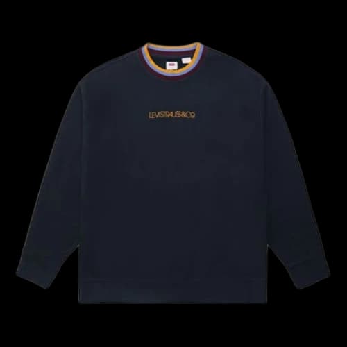 LEVI'S Levis Alphabet Round Neck Pullover Black