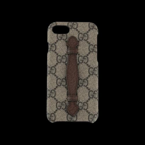 Gucci GG Supreme Selleria iPhone 8 Case Beige