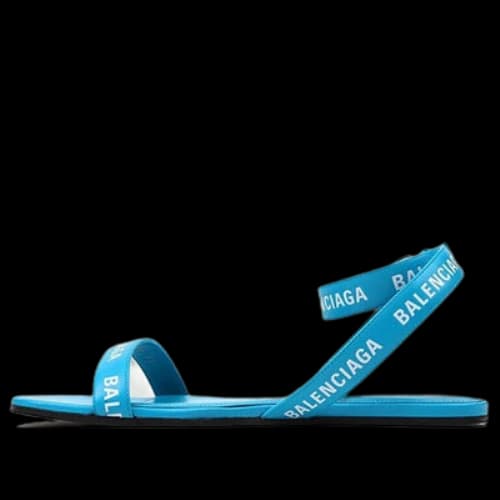 Balenciaga Leather Sandals 'Blue' (Women's)
