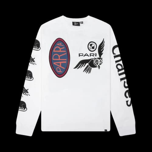 Parra Team Changes Long-Sleeve T-Shirt 'White'