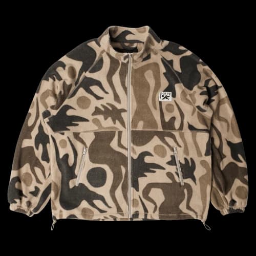 Parra Just Like Heaven Fleece Jacket 'Sand'