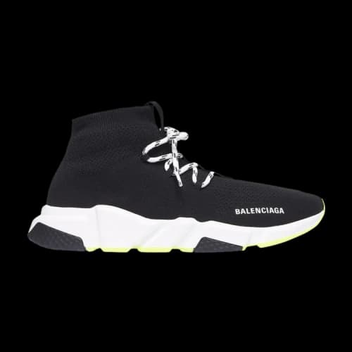Balenciaga Speed Lace Up Trainer 'Black Neon Yellow'