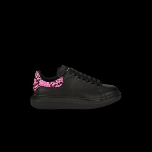 Alexander McQueen Oversized Sneaker 'Black Electric Pink Python'