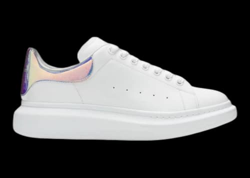 Alexander McQueen Oversized Iridescent White