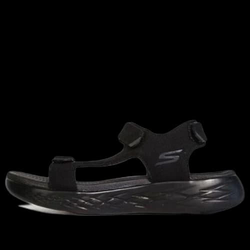 Skechers Lightweight Cozy Outdoor Beach Sports Black Sandals