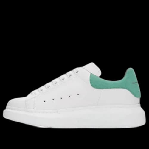 Alexander McQueen Low-Top Larry Sneakers 'White Green' (Women's)