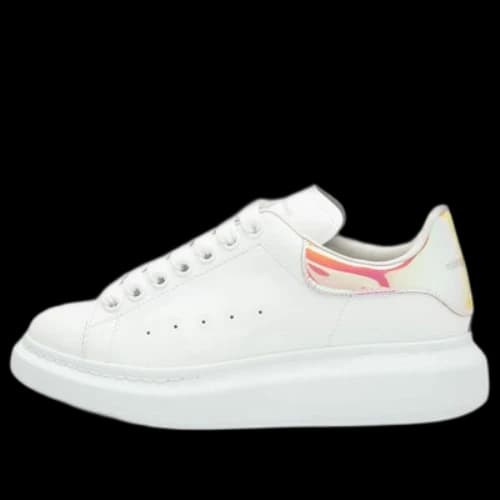 Alexander McQueen Oversized Sneakers 'White Orange' (Women's)