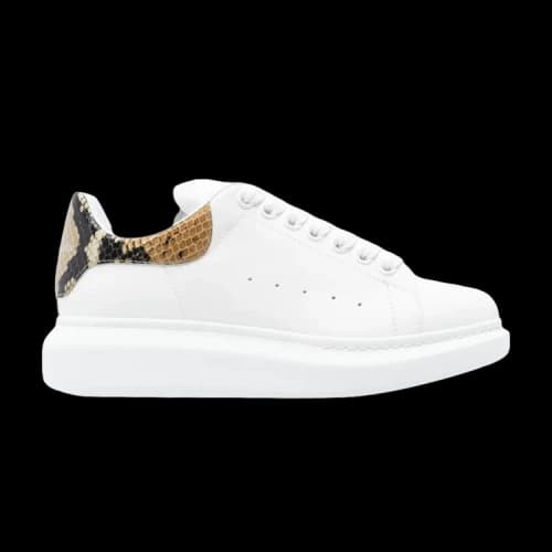 Alexander McQueen Oversized Sneaker 'White Snakeskin'