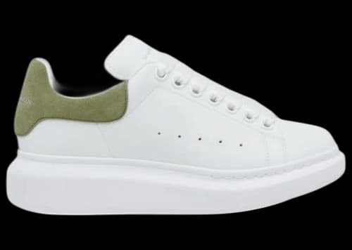 Alexander McQueen Oversized White Green Suede (Women's)
