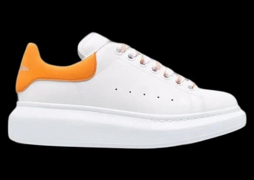 Alexander McQueen Oversized White Orange Laces (Women's)