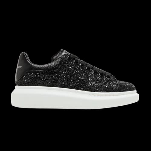 Alexander McQueen Oversized Sneaker 'Black White Glitter' (Women's)