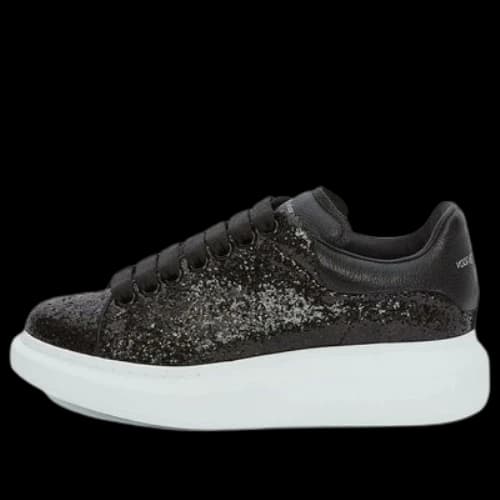 Alexander McQueen Oversized Sneaker Glitter 'Black' (Women's)