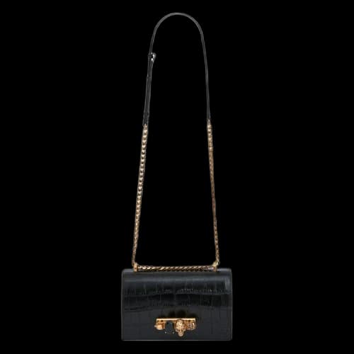 Alexander McQueen Jewelled Satchel 'Black'
