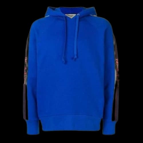 Gucci Letter Hooded Sweatshirt For Men Blue