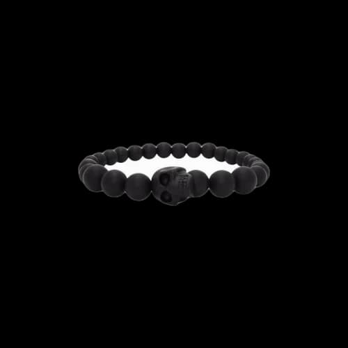Alexander McQueen Skull Multi Beaded Bracelet 'Black'