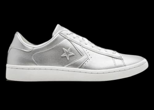 Converse Pro Leather Low Silver (Women's)