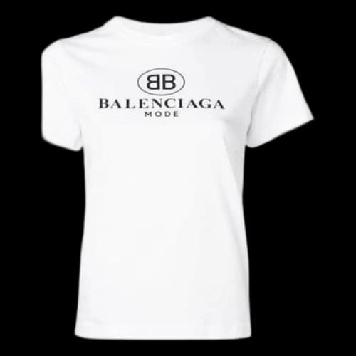 Balenciaga BB Alphabet Short Sleeve White