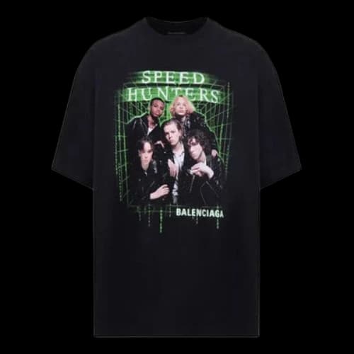 Balenciaga Speedhunters Band Short Sleeve Black