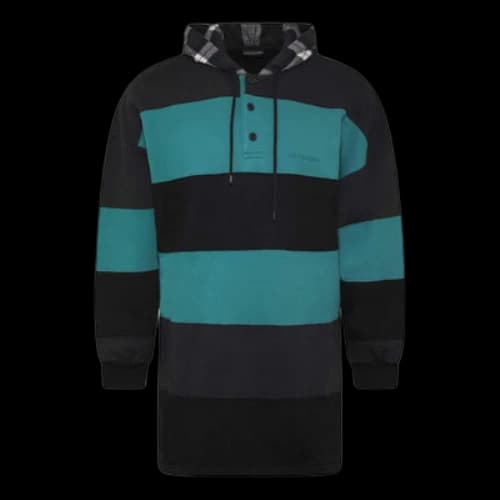 Balenciaga Striped Oversized Hoodie 'Green Black'