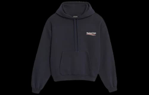 Balenciaga Logo Printing Unisex Navy Blue