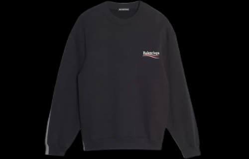 Balenciaga Logo Printing Long Sleeves Black