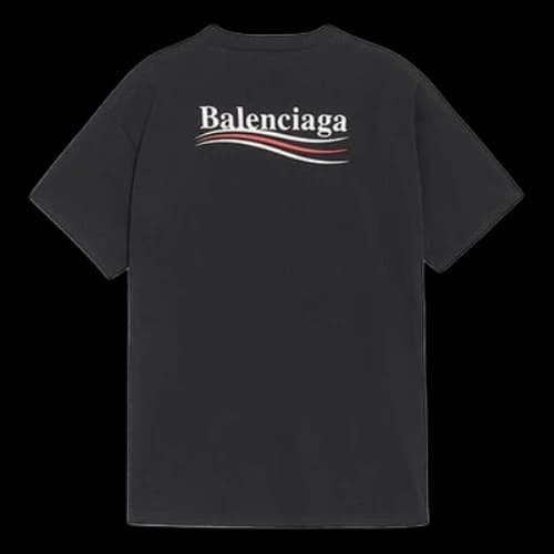 Balenciaga Logo Loose Fit Short Sleeve Unisex Black