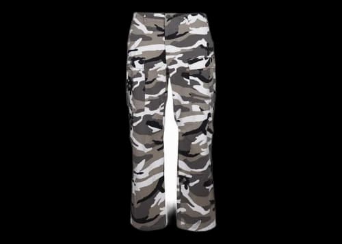 Balenciaga Army Camouflage Pants White/Grey/Black